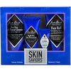 Skin Saviors Set: Limpiador facial diario Pure Clean 3 oz + Exfoliante energizante Face Buff 3 oz + Hidratante facial de doble función Spf 20 1.5 oz Oz + Bálsamo labial de terapia intensa Spf 25 Menta natural y manteca de karité 0.25 oz - 4 piezas