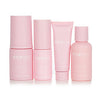 Mini set de 4 piezas: Espuma de lavado facial 30 ml + Hidratante facial 15 ml + Suero de vitamina C 10 ml + Tónico de leche de vainilla 30 ml --4 piezas